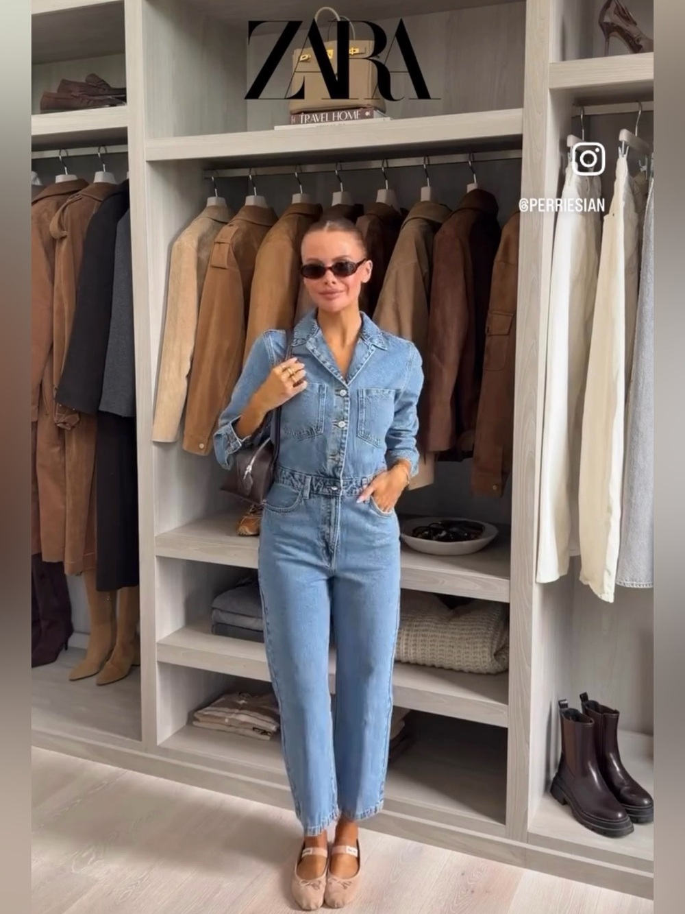 ZARA Z1975 LONG DENIM JUMPSUIT